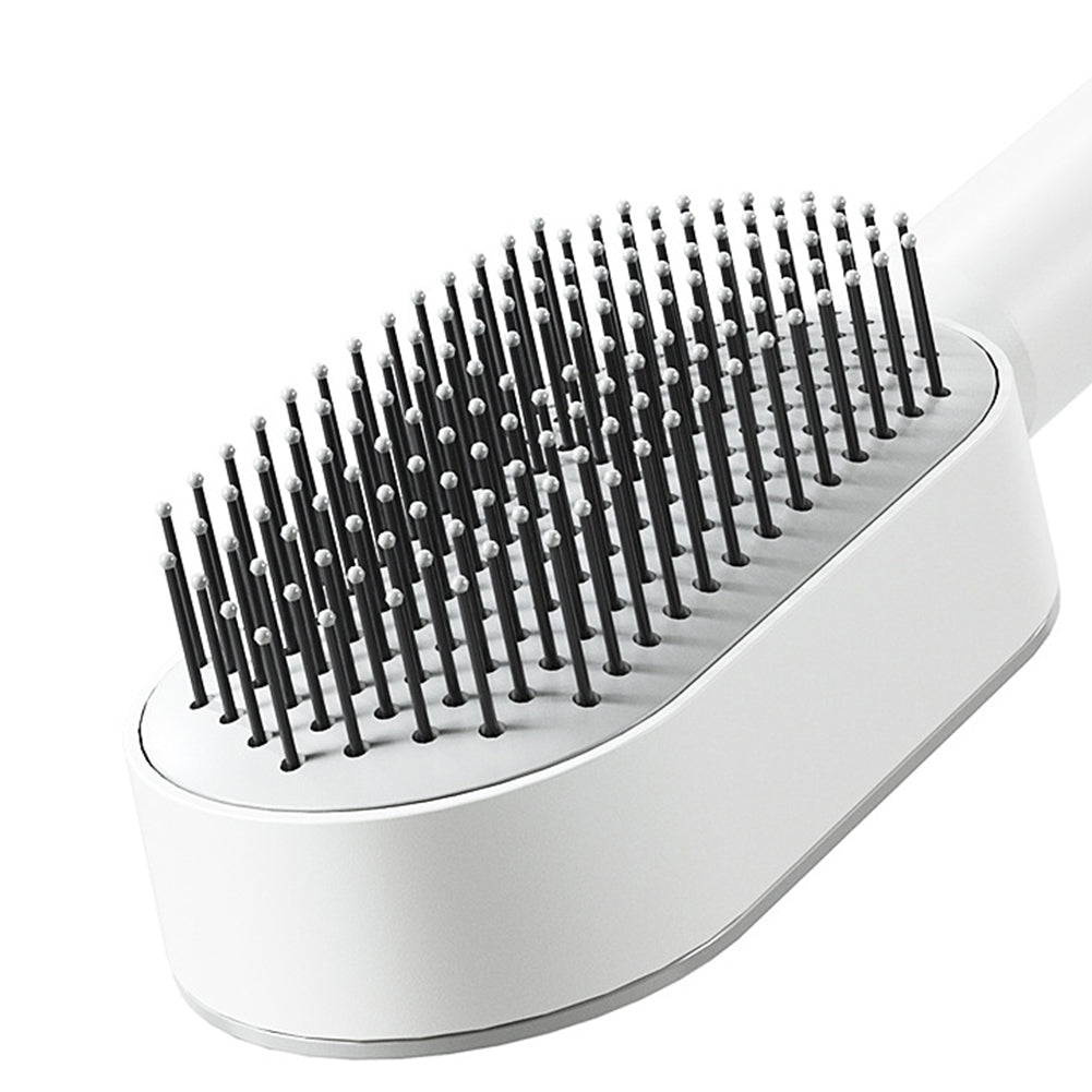 Self-Cleaning Anti-Static Hair Brush with One-Key Cleaning and Airbag Massage for Women